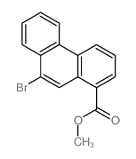 1-Phenanthrenecarboxylicacid, 9-bromo-, methyl ester structure