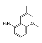 Benzenamine, 3-methoxy-2-(2-methyl-1-propenyl)- (9CI) Structure