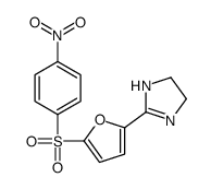 1H-Imidazole, 4,5-dihydro-2-((5-(4-nitrophenyl)sulfonyl)-2-furanyl)-结构式