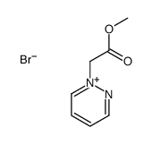 methyl 2-pyridazin-1-ium-1-ylacetate,bromide Structure