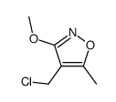 Isoxazole, 4-(chloromethyl)-3-methoxy-5-methyl- (9CI)结构式