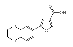 5-(2,3-dihydrobenzo[b][1,4]dioxin-7-yl)isoxazole-3-carboxylic acid结构式