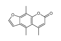 4,5,9-trimethylfuro[3,2-g]chromen-7-one Structure