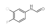 Formamide,N-(3-chloro-4-fluorophenyl)- Structure