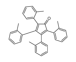 2,3,4,5-tetrakis(2-methylphenyl)cyclopenta-2,4-dien-1-one结构式