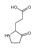 2-Pyrrolidinepropanoic acid, 3-oxo- (9CI) Structure