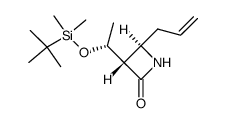 (3S,4R)-3-[(1R)-1-(tert-butyldimethylsilyloxy)ethyl]-4-(prop-2-enyl)-2-azetidinone Structure