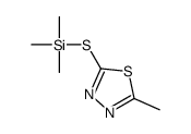 trimethyl-[(5-methyl-1,3,4-thiadiazol-2-yl)sulfanyl]silane Structure
