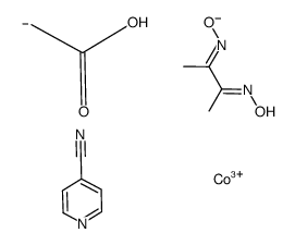 (carboxymethyl)(4-cyanopyridine)bis(dimethylglyoximato)cobalt(III) Structure