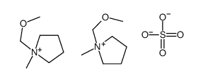 1-(methoxymethyl)-1-methylpyrrolidin-1-ium,sulfate结构式
