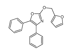 2-(furan-2-ylmethoxy)-4,5-diphenyl-1,3-oxazole Structure