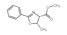 methyl (4s,5s)-dihydro-5-methyl-2-phenyl-4-oxazolecarboxylate structure
