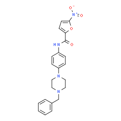 N-[4-(4-Benzyl-1-piperazinyl)phenyl]-5-nitro-2-furamide结构式