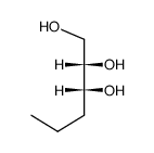 erythro-1,2,3-hexanetriol Structure
