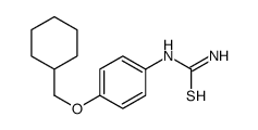 [4-(cyclohexylmethoxy)phenyl]thiourea结构式