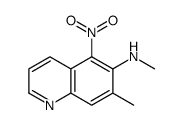 N,7-dimethyl-5-nitroquinolin-6-amine结构式