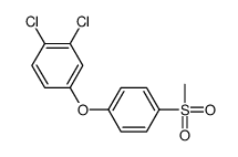 1,2-dichloro-4-(4-methylsulfonylphenoxy)benzene结构式