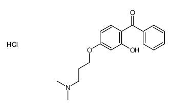 4-[3-(dimethylamino)propoxy]-2-hydroxybenzophenone hydrochloride结构式