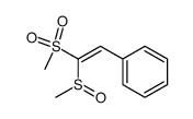 (E)-(2-(methylsulfinyl)-2-(methylsulfonyl)vinyl)benzene Structure