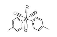 cis-W(CO)4(4-methylpyridine)2 Structure