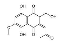 6,7-Dihydro-5,8-dihydroxy-6-(hydroxymethyl)-2-methoxy-7-(2-oxopropylidene)-1,4-naphthalenedione picture