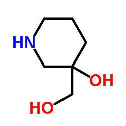 3-(Hydroxymethyl)-3-piperidinol Structure