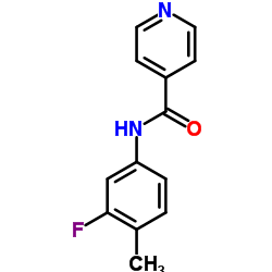 N-(3-Fluoro-4-methylphenyl)isonicotinamide结构式
