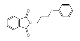2-(3-(phenylthio)propyl)-1H-isoindole-1,3(2H)-dione structure