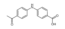 4-[(4-acetylphenyl)amino]benzoic acid结构式