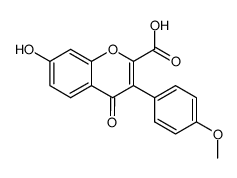 7-hydroxy-3-(4-methoxyphenyl)-4-oxo-4H-chromene-2-carboxylic acid结构式