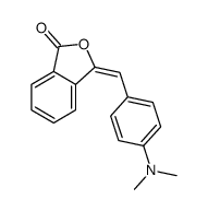 3-[[4-(dimethylamino)phenyl]methylidene]-2-benzofuran-1-one结构式