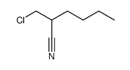 2-chloromethyl-hexanenitrile Structure