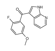 (2-fluoro-5-methoxyphenyl)-(1H-pyrrolo[2,3-b]pyridin-3-yl)methanone Structure