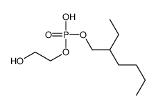2-ethylhexyl 2-hydroxyethyl hydrogen phosphate Structure