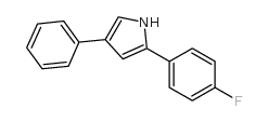 2-(对氟苯基)-4-苯基吡咯结构式