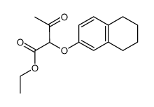 (tetrahydro-5,6,7,8 β-naphtoxy)-2 acetylacetate d'ethyle结构式