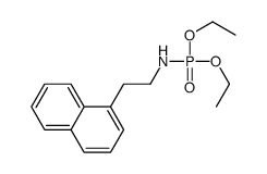 N-diethoxyphosphoryl-2-naphthalen-1-ylethanamine Structure