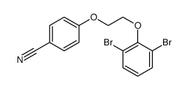 4-[2-(2,6-dibromophenoxy)ethoxy]benzonitrile Structure
