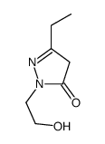 3H-Pyrazol-3-one,5-ethyl-2,4-dihydro-2-(2-hydroxyethyl)-结构式