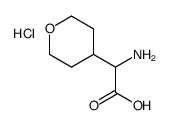 2-氨基-2-(四氢-2H-吡喃-4-基)乙酸盐酸盐结构式