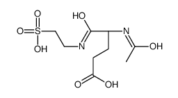 (4S)-4-acetamido-5-oxo-5-(2-sulfoethylamino)pentanoic acid结构式