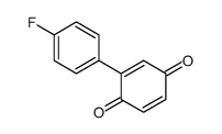 2-(4-fluorophenyl)cyclohexa-2,5-diene-1,4-dione结构式
