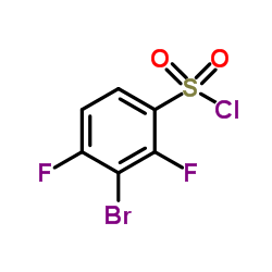 3-Bromo-2,4-difluorobenzenesulfonyl chloride结构式