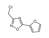 3-(chloromethyl)-5-(2-furyl)-1,2,4-oxadiazole(SALTDATA: FREE) structure