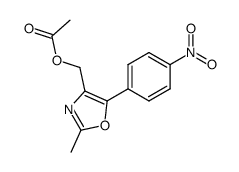 4-acetoxymethyl-2-methyl-5-(4-nitro-phenyl)-oxazole Structure