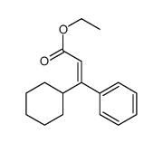 ethyl 3-cyclohexyl-3-phenylprop-2-enoate Structure