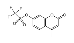 4-methyl-2-oxo-2H-chromen-7-yl trifluoromethanesulfonate结构式