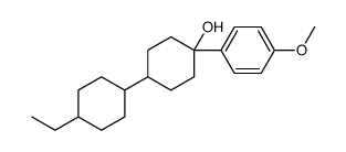 4-(4-ethylcyclohexyl)-1-(4-methoxyphenyl)cyclohexan-1-ol结构式