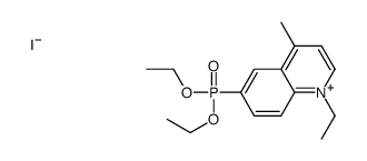 6-diethoxyphosphoryl-1-ethyl-4-methylquinolin-1-ium,iodide结构式