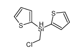 chloromethyl(dithiophen-2-yl)silane结构式
